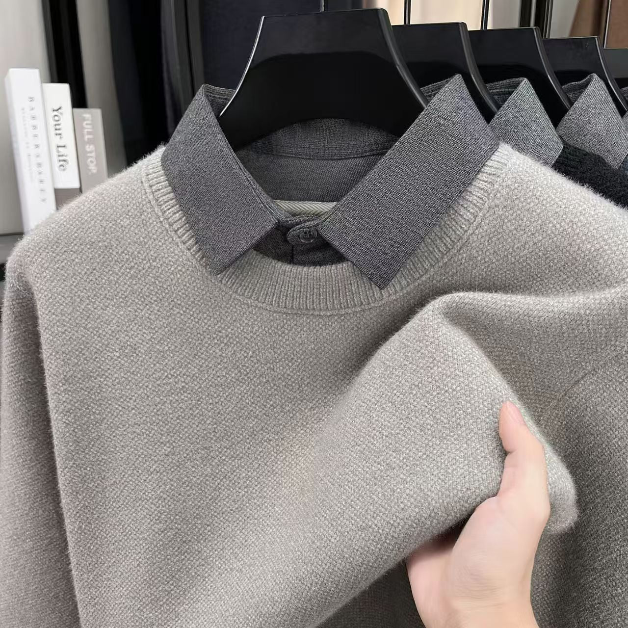 CITYLINE Men’s Premium Knit Sweater